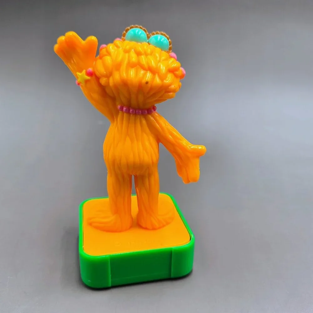 Sesame Street Zoe Figurine Stamper Rubber Stamp Unused Rose Art 1997